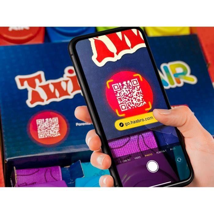 Jeu de société - hasbro - twister air - blanc - 8 ans et plus - intérieur - jeu d’ambiance