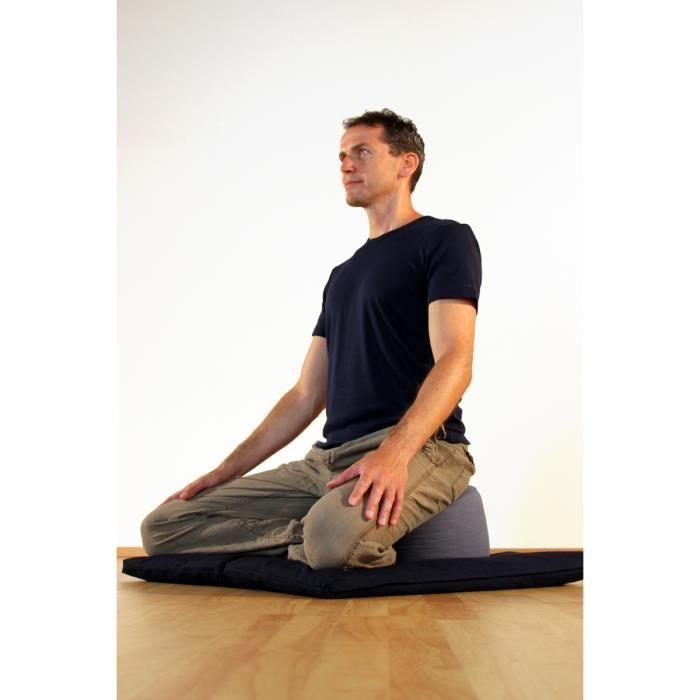 Coussin de méditation - Lotuscrafts - Lotus - Hauteur 20 cm - Rembourrage épeautre - Housse coton lavable