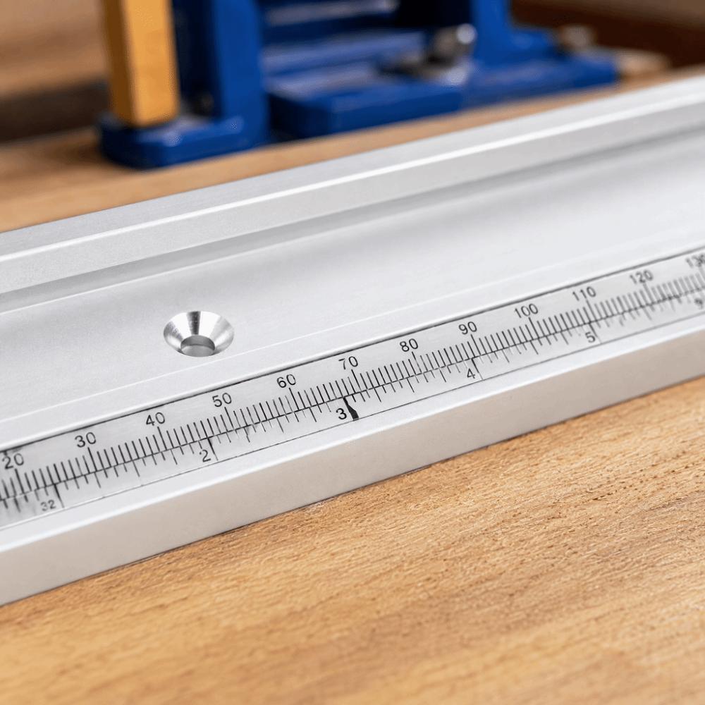 400mm Length T Track With Scale Aluminum Alloy Woodworking Slider Tool For Table Saw Jigs