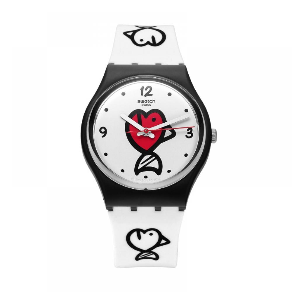 Swatch Gb321 I Love Your Folk fIshy fIshy publIc Urethane Watch