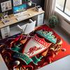 Football Club Pattern Rug, Indoor/Outdoor Mat, for Picnic, Gameroom, Bedroom, Office, Living Room, Home Decor Carpet, Birthday Gift