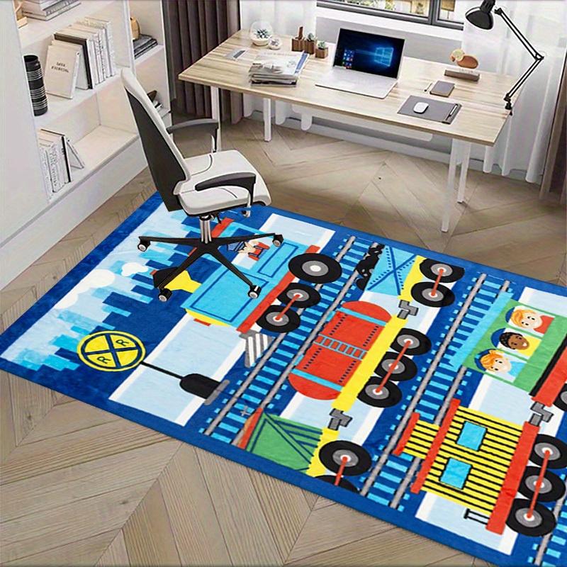 Office Carpet Train Adventure: A Fun and Vibrant Rug for Your Home Office, Perfect As a Sofa Carpet