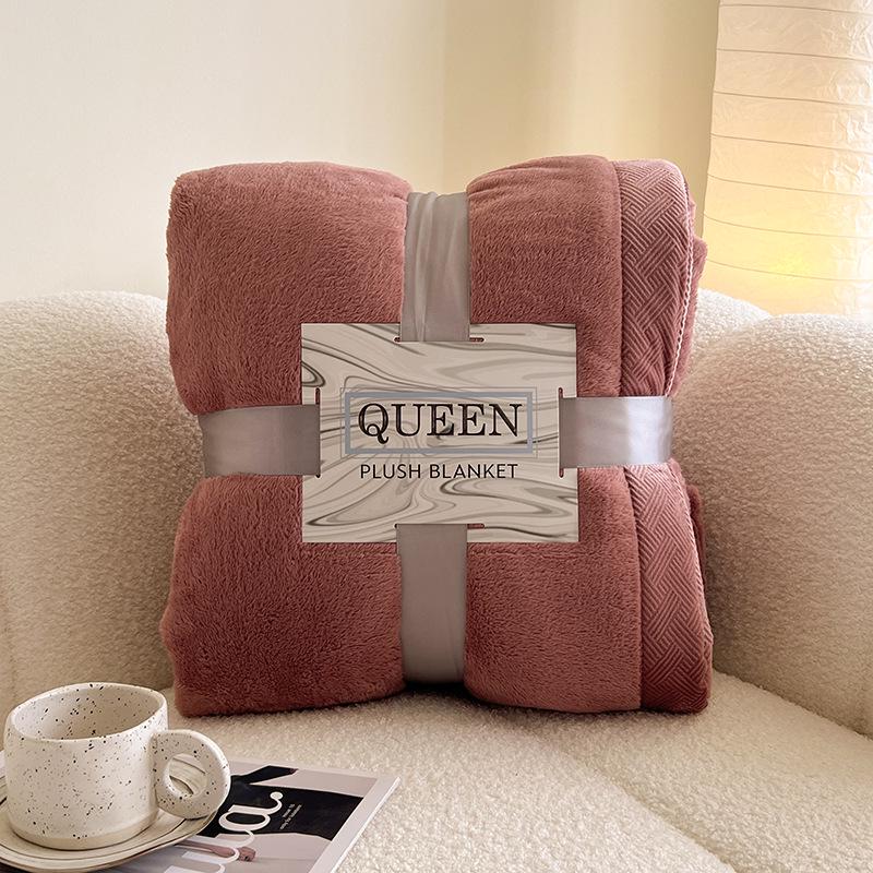 

Коралловый флис Фланелевый Утолщенный Плед для Офиса, Дивана, Кондиционера, Сна, Одеяло 150×230 cm