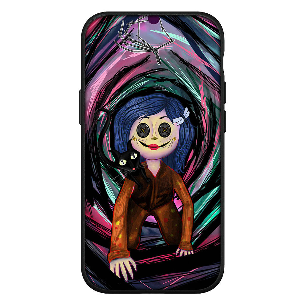 

для iPhone 16 15 X XR Samsung Galaxy S24 S23 Plus Xiaomi Redmi Note 13 12 11 Pro Max 9 10 14 S22 13C 12C OPPO Huawei чехол комиксы Коралины чехол для телефона for iPhone 11 Pro Max экрю