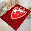Red Star Emblem on Brick Wall suitable as a non-slip mat for the living room or bedroom sofa