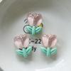 5Pcs Resin Tulip Flowers DIY Tulip Sunflower Shoe Craft Accessories Charms Flower Ornaments for Jewelry Shoes