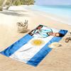 Giant Beach Towel with Lionel Messi Argentina Soccer Star, Ultra Soft Quick Dry Microfiber, Fade Resistant, for Pool Beach Vacation