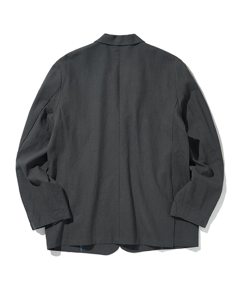 Moaa Soso Linen Jacket (Charcoal)