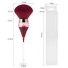 Large Single Nail Dust Brush with Fluffy Bristles - High-Footed Wine Glass Design for Blush Setting and Nail Art.