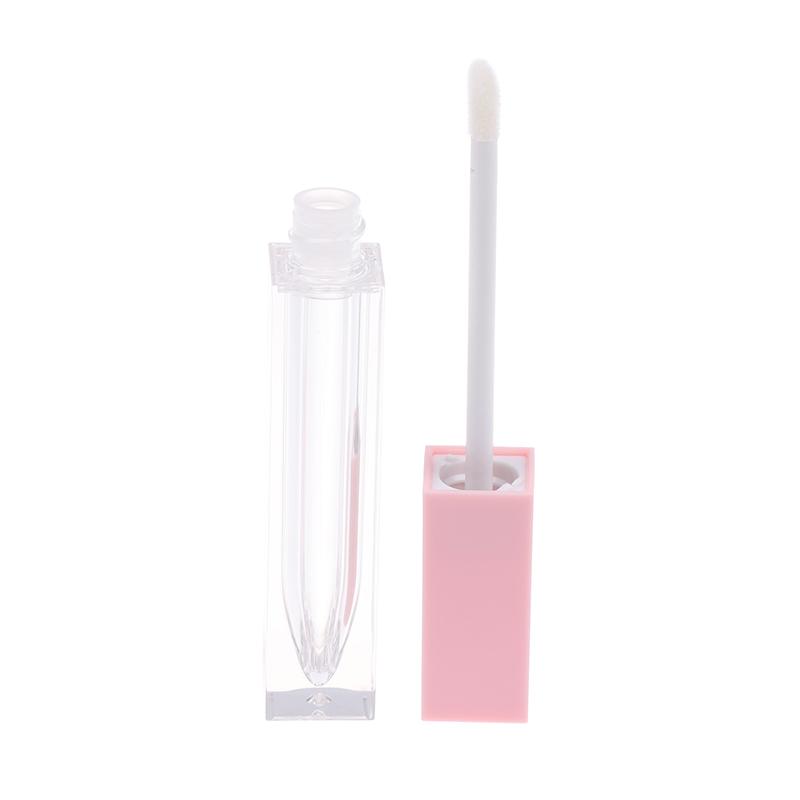 

7Ml Square Lip Gloss Tubes Liquid Lipstick Bottle Empty Refillable Cosmetic Packing Container Lipgloss Sample Bottle For Diy розовый