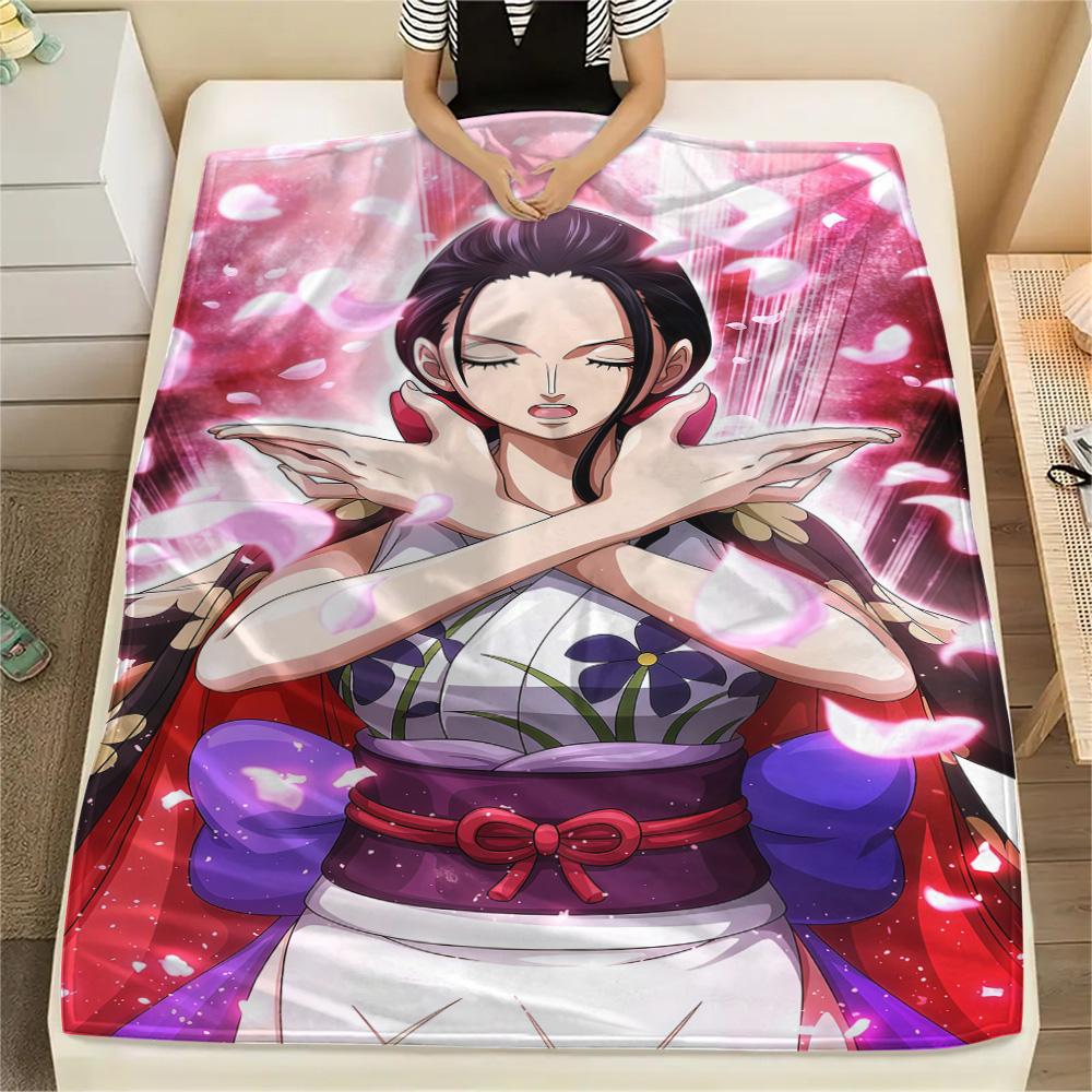 1PC Nico Robin Patterned Flannel Blanket Suitable For All Seasons For Home Decor Warmth And Comfort Gifts Holiday Present