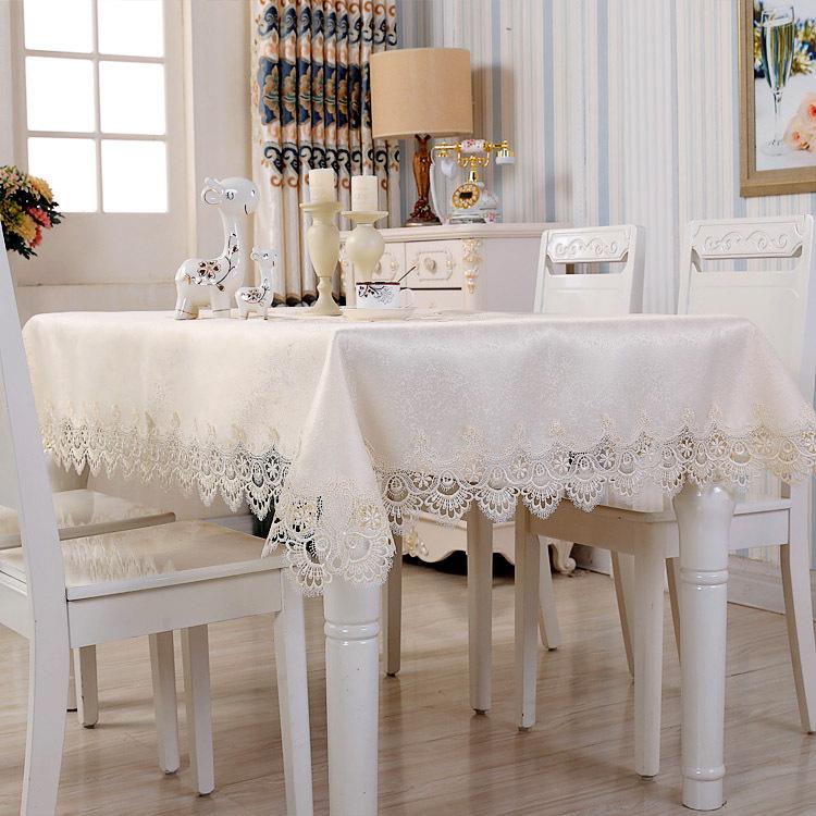 Mantel de lujo ligero nórdico, mantel de seda Jacquard de alta calidad, impermeable, a prueba de aceite, mantel de café, mantel de cojín