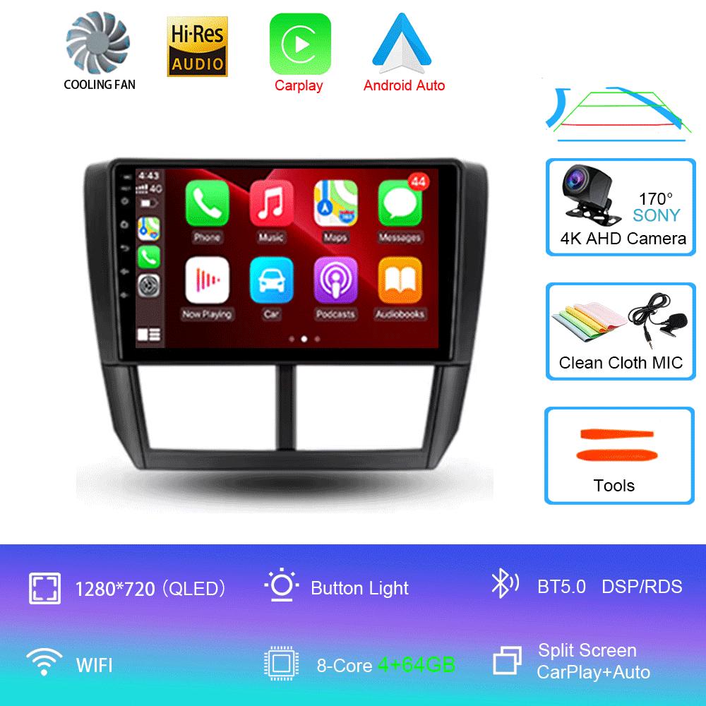 Android 14 For Subaru Forester3 SH 2007-2013 Subaru Impreza GH GE 2007-2011 Car Radio Navigation Multimedia Video Player Stereo