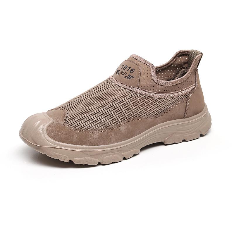 Summer new men's breathable mesh outdoor casual sandals men's non-slip sandals men's shoes with holes outside