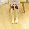 Girls' Cute Cartoon Cotton Knee-High Socks - Japanese Style for Spring & Autumn