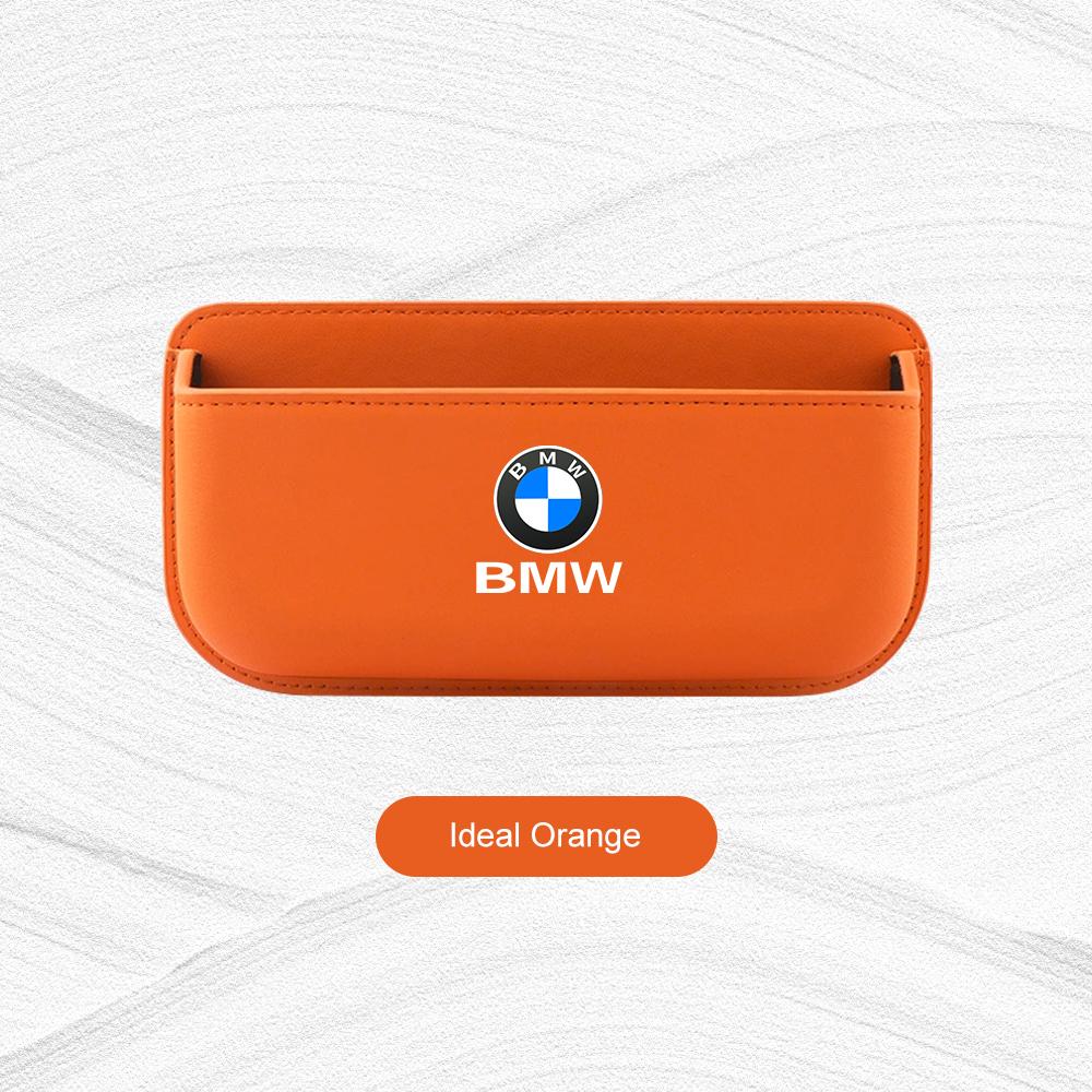 Leather Car Side Pocket Organizer Bag For BMW M M3 M5 E36 E39 E46 E60 E91 F48 F25 F15 F10 F01 X1 X3 Door Adhesive Storage Pouch npmk56