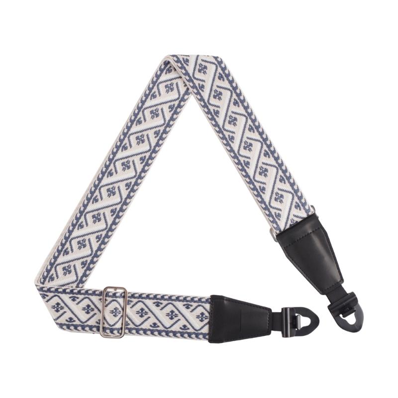 Adjustable Guitar Strap Acoustic Guitar Shoulder Belt Strap with Leather Ends Stringed Instrument Accessories