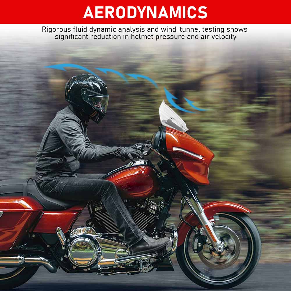 10 inch Motorcycle Accessory Front Fairing Windshield  Windscreen Wind Deflector For Harley Street Glide FLHX/I CVO FLHXSE 2023+