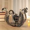 Creative Skull Octopus Ornaments Hallowmas Simulation Horror Resin Crafts Decoration Office Personalized Ornament Storage