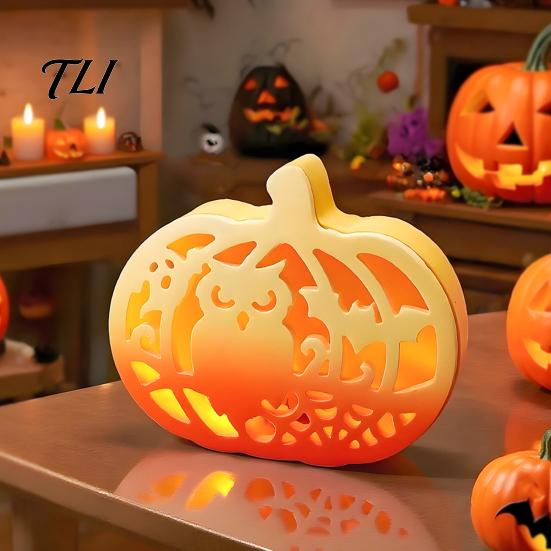 Pumpkin Box Mold 1 Set Halloween Lampshade Silicone Mold, DIY Hollow Craft Molds Gypsum Cement Epoxy Resin Casting for Crafts