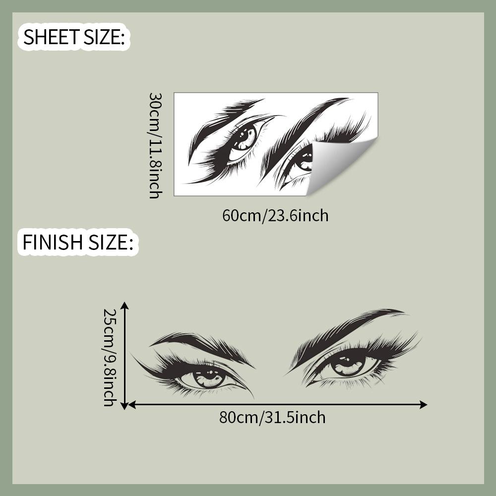 Personalized Beauty Eyes Bedroom Entrance Hall Living Room Home Background Beautification and Decoration Wall Stickers