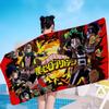 Anime M-My H-Hero A-Academia Beach Towel Colorful Bath Towels For Girl Microfiber Quick Dry Custom Sand Free Beach Yoga