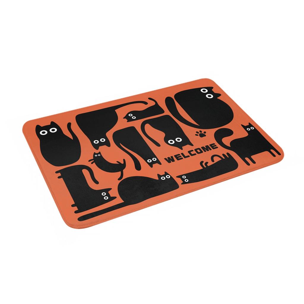 Süße Cartoon Orange Katzen Geschenk Fußmatte Matte Anti-Rutsch Badezimmer Küche Schlafzimmer Teppich Teppich 40*60cm