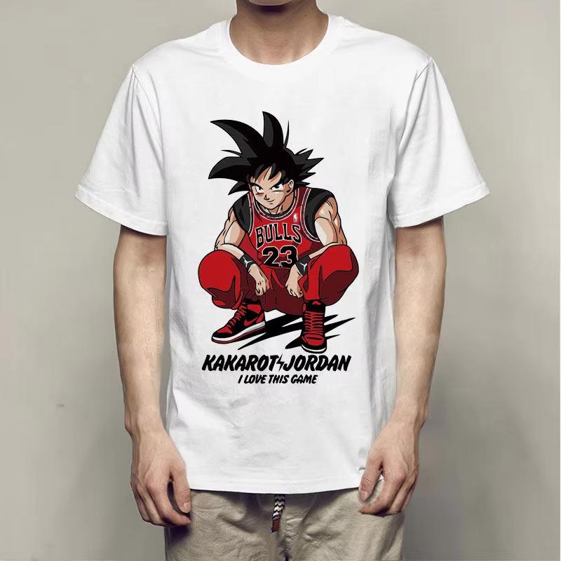 2026 new Mockerythemed cartoon anime Tshirt featuring Dragon Balls Goku with a shortsleeved design for Saiyan style