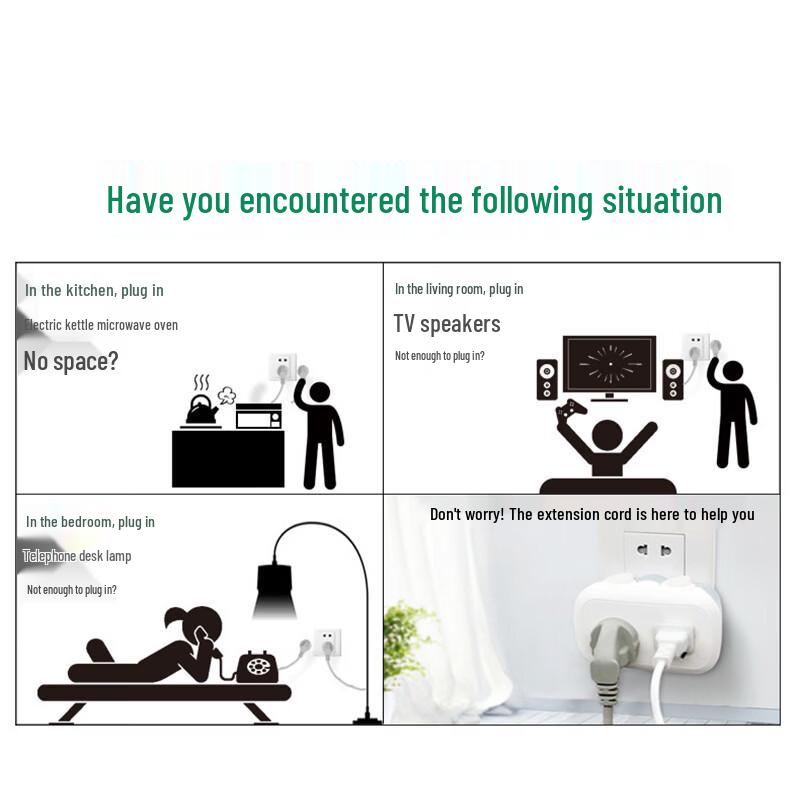 Jun Song 1-to-2 Power Socket Adapter