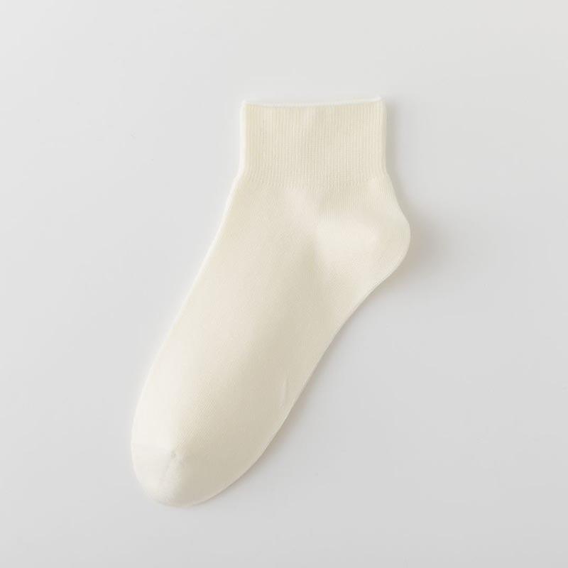 Summer Lightweight Women's Short Cotton Socks - Children's Solid-colored Short Tube Socks, Boneless, Breathable