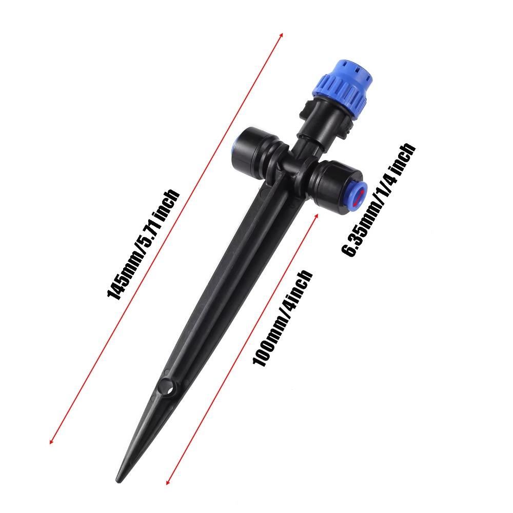 

360° 360° Atomize Dripper 1/4 Quick Connector Adjustable Flower Watering Sprayer with Bracket Atomize Spray Irrigation Nozzles
