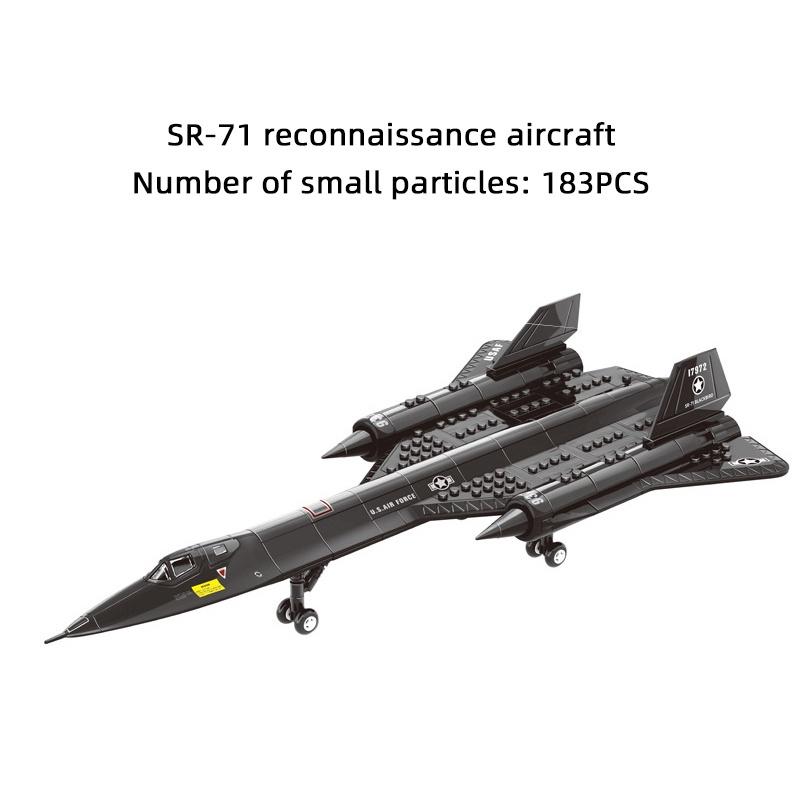 Sr-71 Blackbird Military Spy Plane Building Toy For Kids