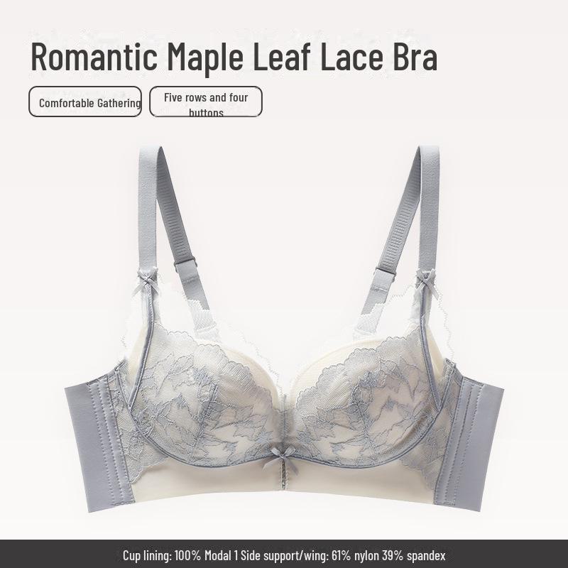 "Push-Up Bra for Small Breasts: Anti-Sagging, Smooth, Comfortable, Wireless, Sexy, Breathable Women's Underwear"