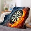 Darts Pattern Flannel Throw Blanket Blank Soft Warm Series and Ice Fire Darts Fashion Flannel Warm Sofa Bed Camping Kids Gifts