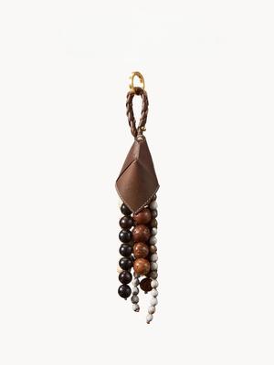 Lingyou Natural Bodhi Seed Beaded Pendant - Retro Chinese Car Hanging Ornament