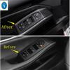 Carbon Fiber Auto Gear Head / Window Glass Lift / Steering Wheel / Door Speaker Accessories Cover Trim For Mazda 3  -