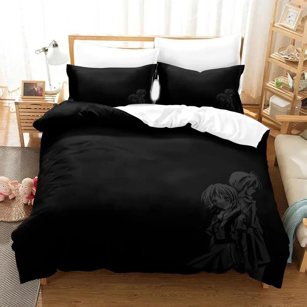 3D Print Anime CLANNAD Bedding Set Duvet Cover Pillowcase Comforter King Queen Size Boys Adult Bed Set