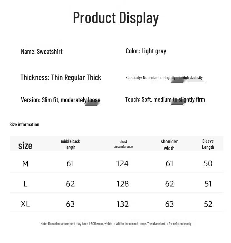 Yuzhaolin Women's Letter Print Round Neck Sweatshirt