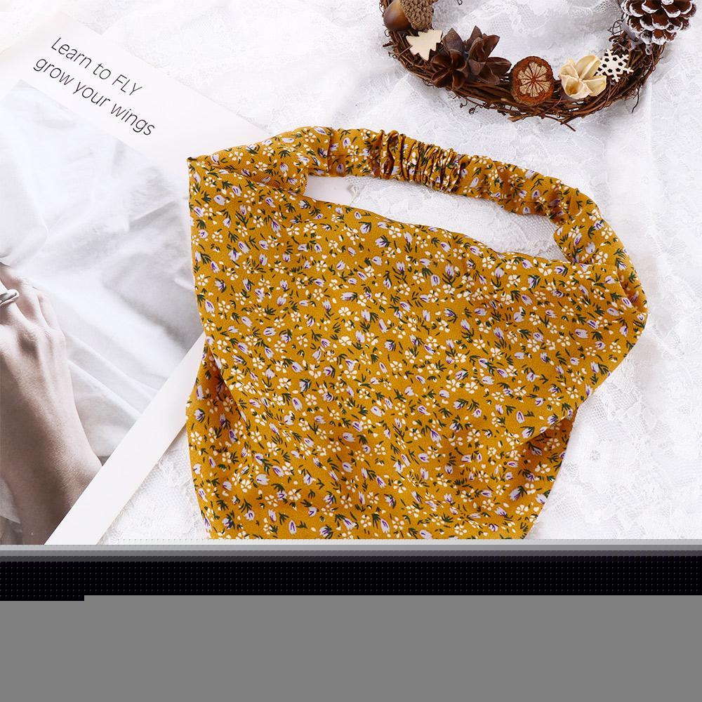 Europe and America Cloth Elastic headband Triangle hair headband Hair accessories Floral Turban