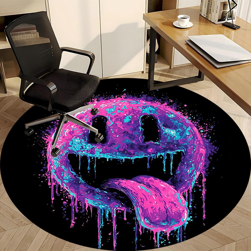 1pc Smiley Face Office Round Area