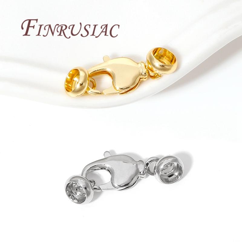 1-5Pcs/Lot 18K Real Gold Plated Lobster Clasp For Jewelry,Fasteners For Bracelets,Necklace Clasps DIY Findings Accessories