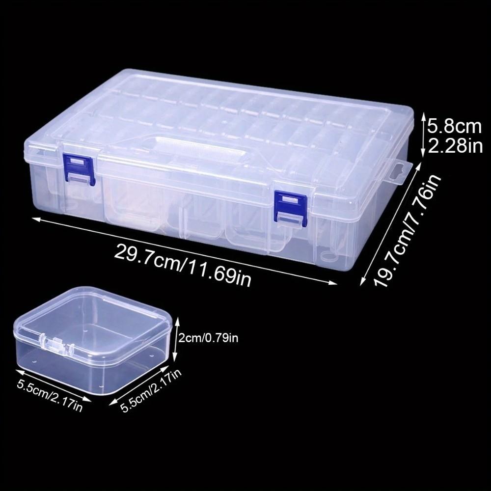 Plastic Jewelry Beads Storage Case 45 Grids Pudding Bean Container  Craft Storage
