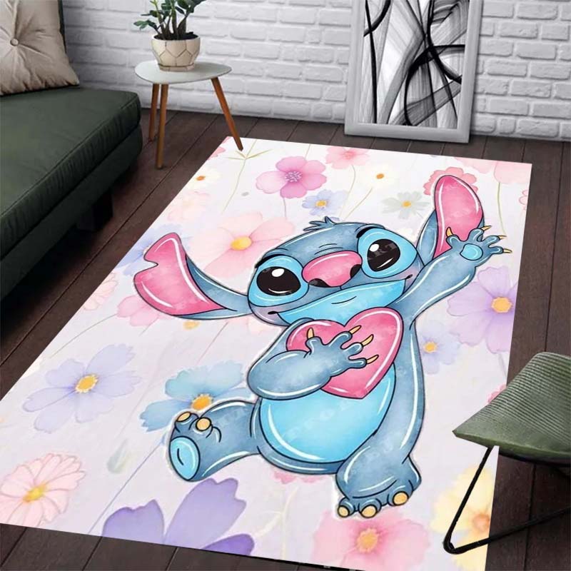 Tappeto Colorato e Carino con Motivo Stiddy - Antiscivolo per Cucina, Tappeto da Esterno, Decorazione per la Casa e la Camera da Letto, Regalo di Compleanno