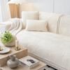 Solid Color Plush Embroidery Sofa Cushion Non-slip Sofa Cover Cloth Back Cover New Sofa Cushion Plush Cushion