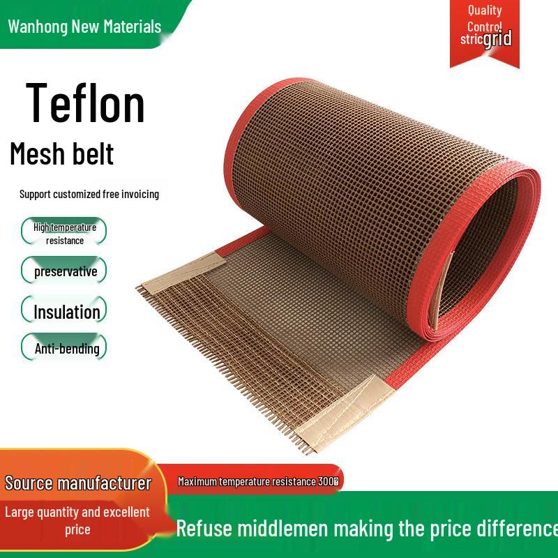High-Temperature Resistant Teflon Mesh Belt for UV Machine Food Dryer