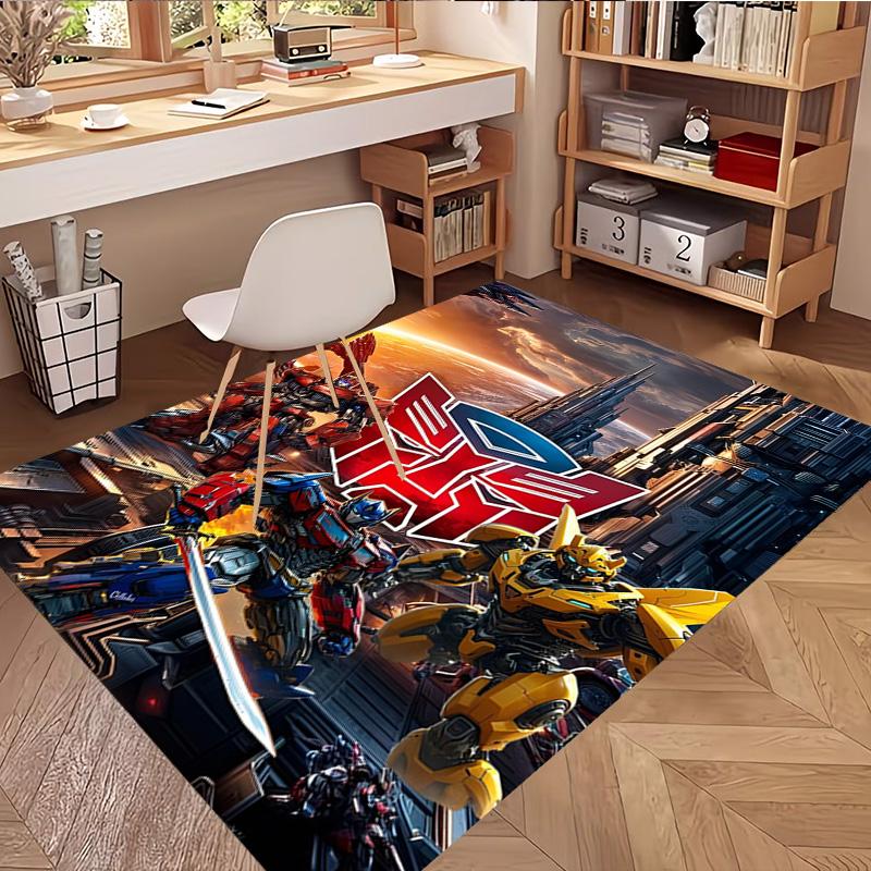 Transformers Print Rug, Washable Floor Carpet, For Entryway Dorm Laundry Room Office Study, Home Decor Birthday Christmas Gift