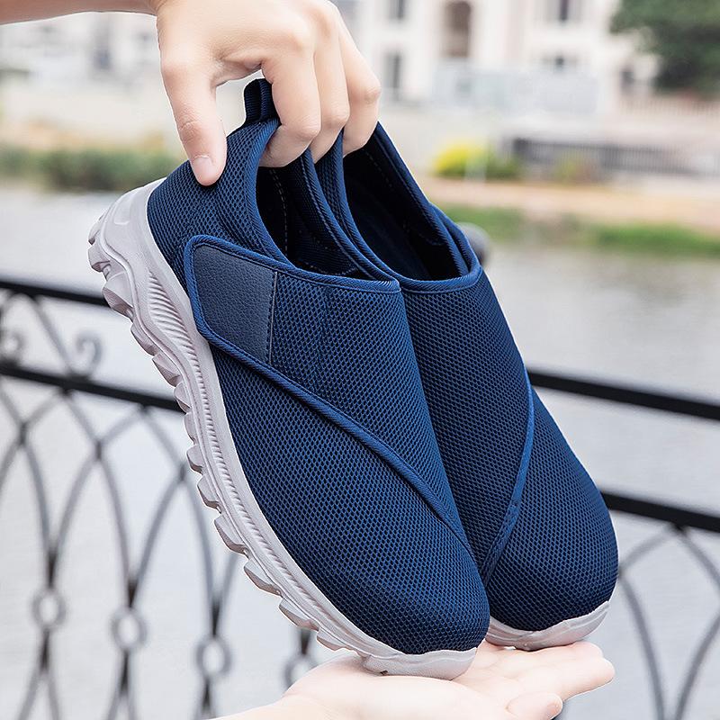 Duży rozmiar codzienne sportowe rzepy szerokie stopy opuchnięte męskie i damskie wiosna i lato nowe średnia i miękka podeszwa buty do chodzenia