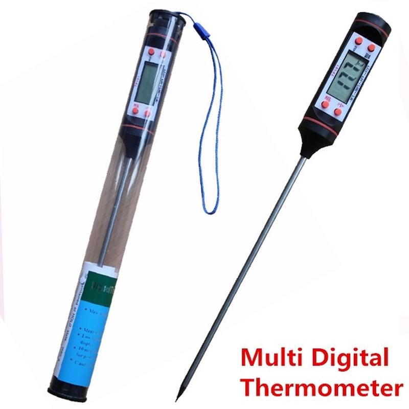 Termometro Da Cucina Digitale Con Igrometro, Timer E Display LCD - Per Barbecue, Forno, Carne E Alimenti