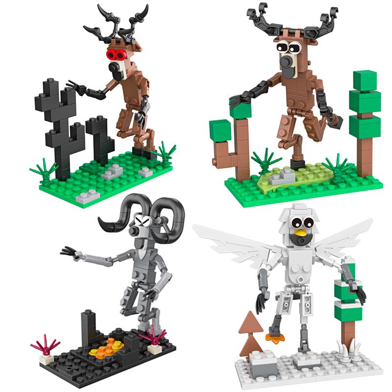 Activating Toys Boys 99 Night Game Night Horror Building Blocksin The Forest Deer Monster Bricks For Toys Birthday Christmats Gifts
