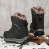 Genuine Leather High Top Outdoor Plus Velvet Thickened Snow Boots Non-slip Waterproof Warm Cotton Shoes 40-48